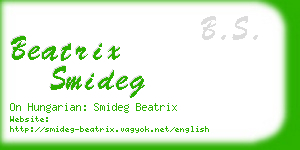 beatrix smideg business card